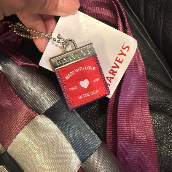 Harveys holiday purple and blue ice skating  Crossbody Bag - Picture 4 of 11